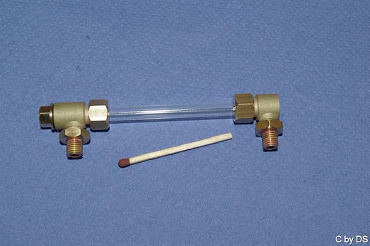Wasserstand M6x0,75 Glasrohr Ø 5 mm