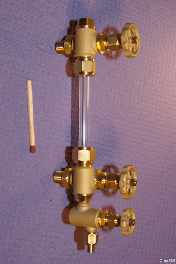 Wasserstand 3 Ventile M8x0,75 Ø 6