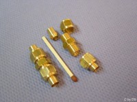 Verschraubung doppelt Rohr 5 mm