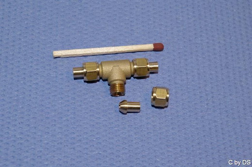 T-Verschraubung für 3mm Rohr