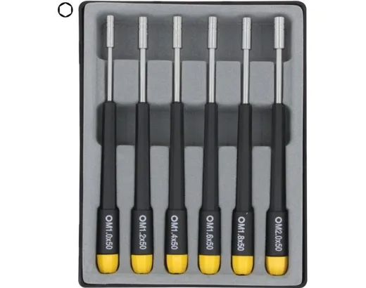 Sechskant Steckschlüssel Set 6-tlg. M1,0 - M2,0