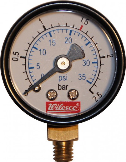 Wilesco - Manometer M6,  inkl. Adapter M5