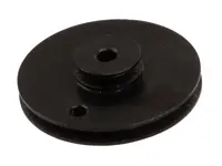 Wilesco - Schnurlaufrolle, Alu, schwarz 60mm - D310