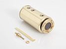 Wilesco - Kessel mit Federsicherheitsventil, messing blank - D4