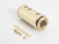 Wilesco - Kessel mit Federsicherheitsventil, messing blank - D4